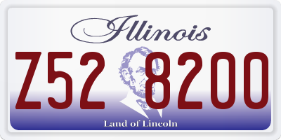 IL license plate Z528200