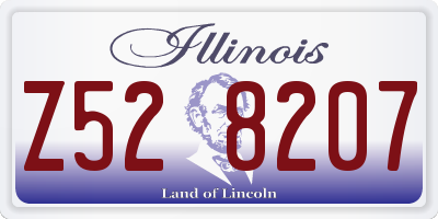 IL license plate Z528207