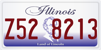 IL license plate Z528213