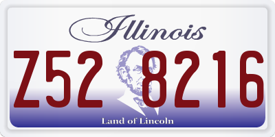 IL license plate Z528216