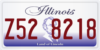 IL license plate Z528218