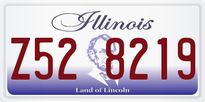 IL license plate Z528219