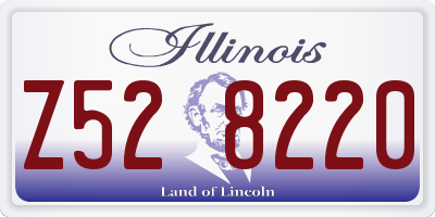 IL license plate Z528220