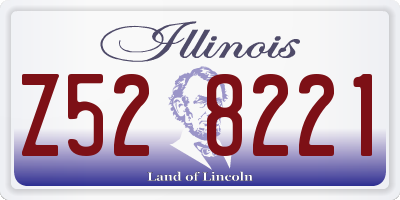 IL license plate Z528221
