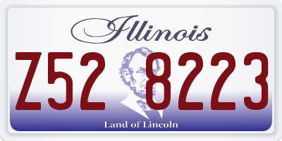 IL license plate Z528223