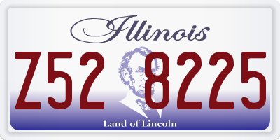 IL license plate Z528225