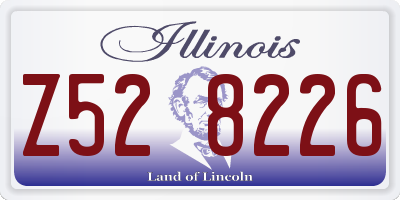 IL license plate Z528226