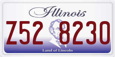 IL license plate Z528230