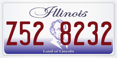IL license plate Z528232