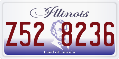 IL license plate Z528236