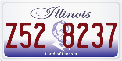 IL license plate Z528237