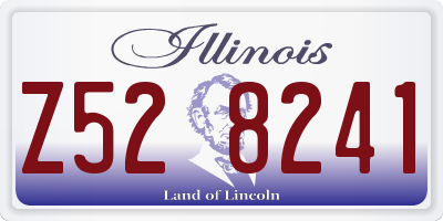 IL license plate Z528241