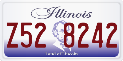 IL license plate Z528242