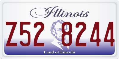 IL license plate Z528244
