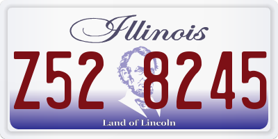 IL license plate Z528245