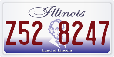 IL license plate Z528247