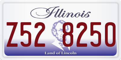 IL license plate Z528250