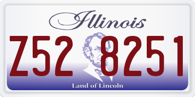 IL license plate Z528251