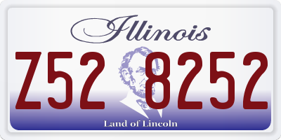 IL license plate Z528252