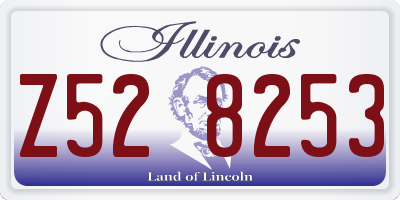 IL license plate Z528253