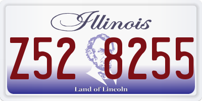 IL license plate Z528255