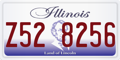 IL license plate Z528256