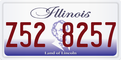 IL license plate Z528257