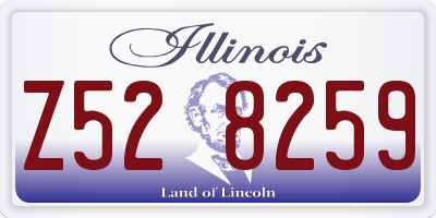 IL license plate Z528259