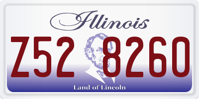 IL license plate Z528260