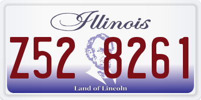 IL license plate Z528261