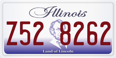 IL license plate Z528262