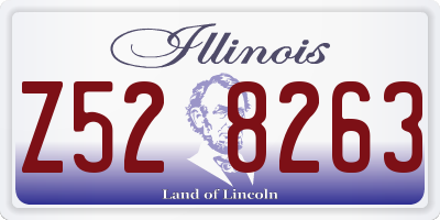 IL license plate Z528263
