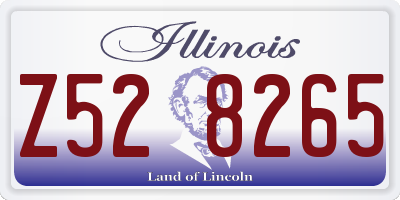 IL license plate Z528265