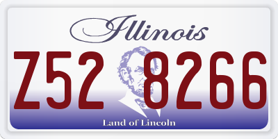 IL license plate Z528266