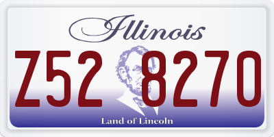 IL license plate Z528270