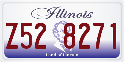 IL license plate Z528271