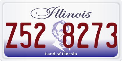 IL license plate Z528273