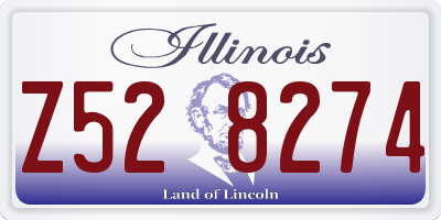 IL license plate Z528274