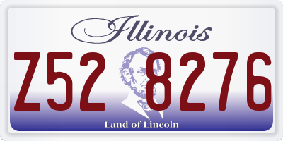 IL license plate Z528276