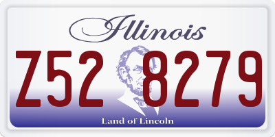 IL license plate Z528279