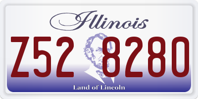 IL license plate Z528280