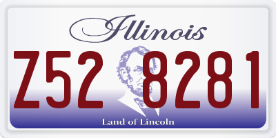 IL license plate Z528281
