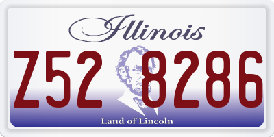 IL license plate Z528286