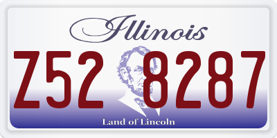 IL license plate Z528287
