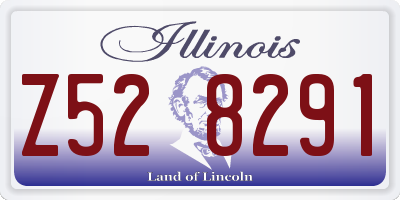 IL license plate Z528291