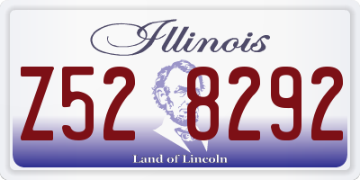 IL license plate Z528292