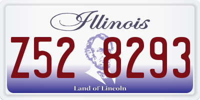 IL license plate Z528293