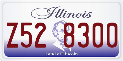 IL license plate Z528300