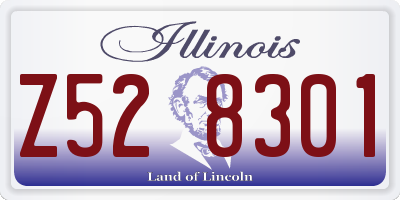 IL license plate Z528301