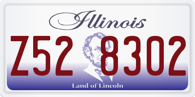 IL license plate Z528302